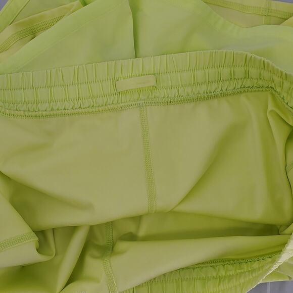 DSG Womens 2XL Mid Rise 2in1 With Fitted Bike Short 6in Inseam Lo Vis Yellow New - Picture 9 of 9